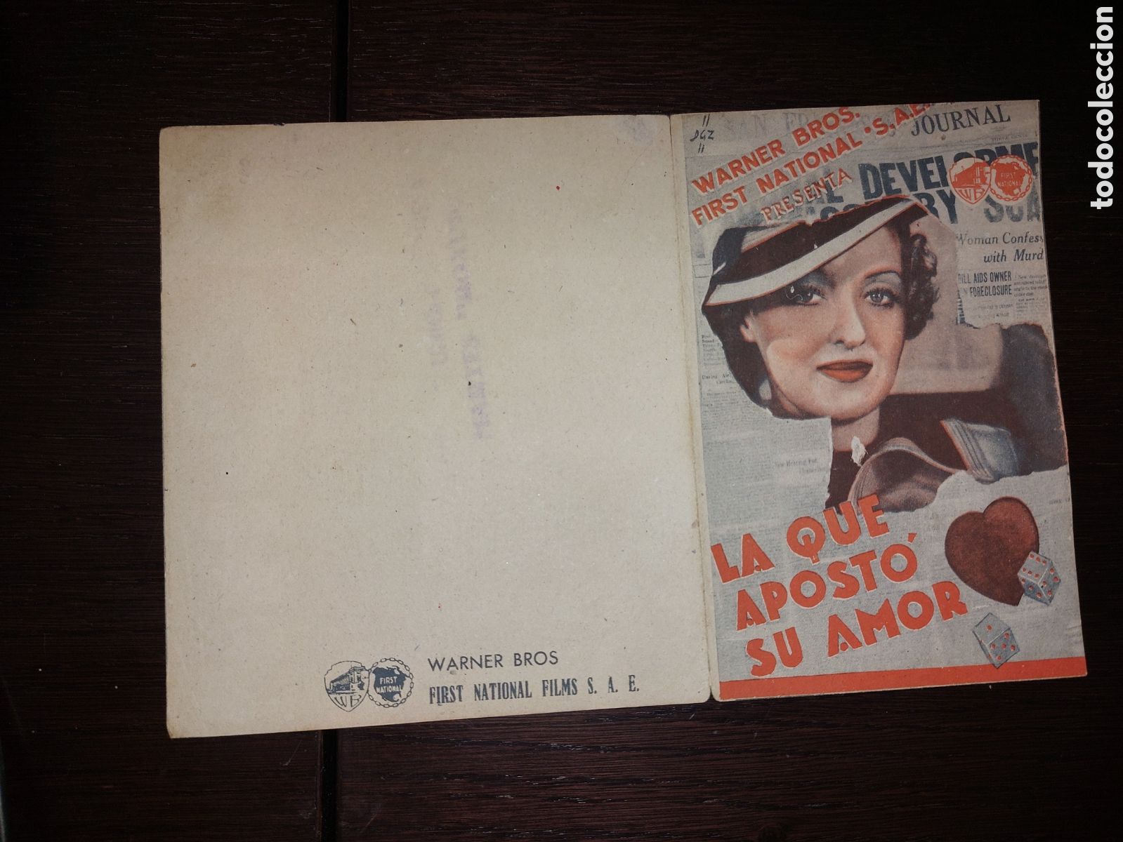 Cine: Programa doble La que apost&oacute; su amor, Bette Davis ; sin publicidad - Foto 3