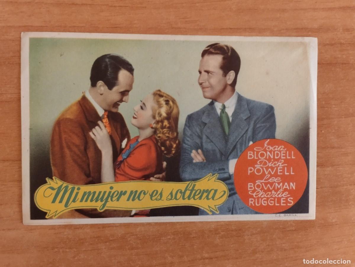 Cine: AZUL2-PROGRAMA DE CINE DE LA PELICULA--- MI MUJER NO ES SOLTERA