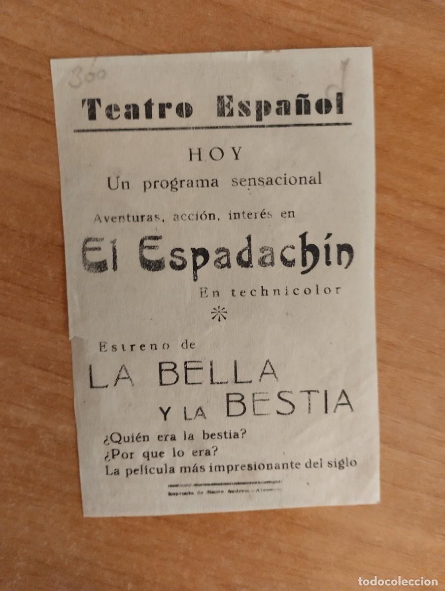 Cine: AZUL2-PROGRAMA DE CINE DE LA PELICULA--- LA BELLA Y LA BESTIA ct - Foto 2