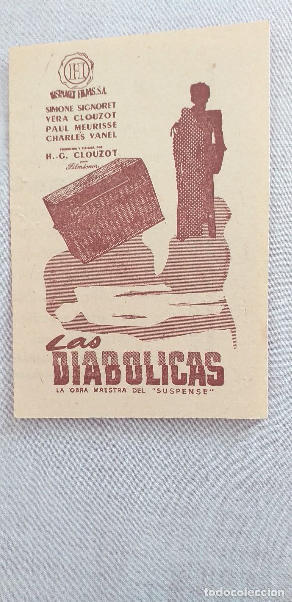 Cine: PROGRAMA DE CINE DOBLE LAS DIABOLICAS SIMONE SIGNORET - Foto 1