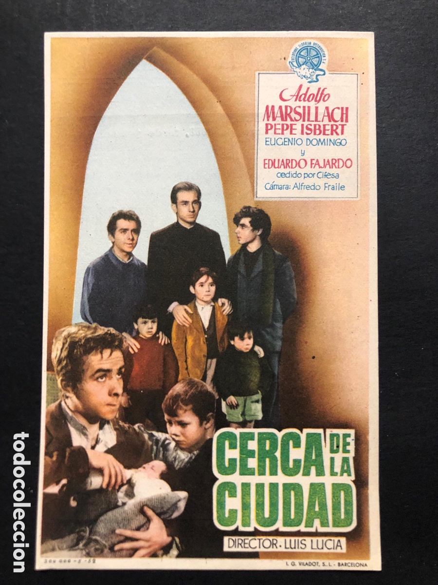 Cine: Programa cerca de la ciudad Adolfo marsillach con publicidad teatro cine banda primitiva liria A9