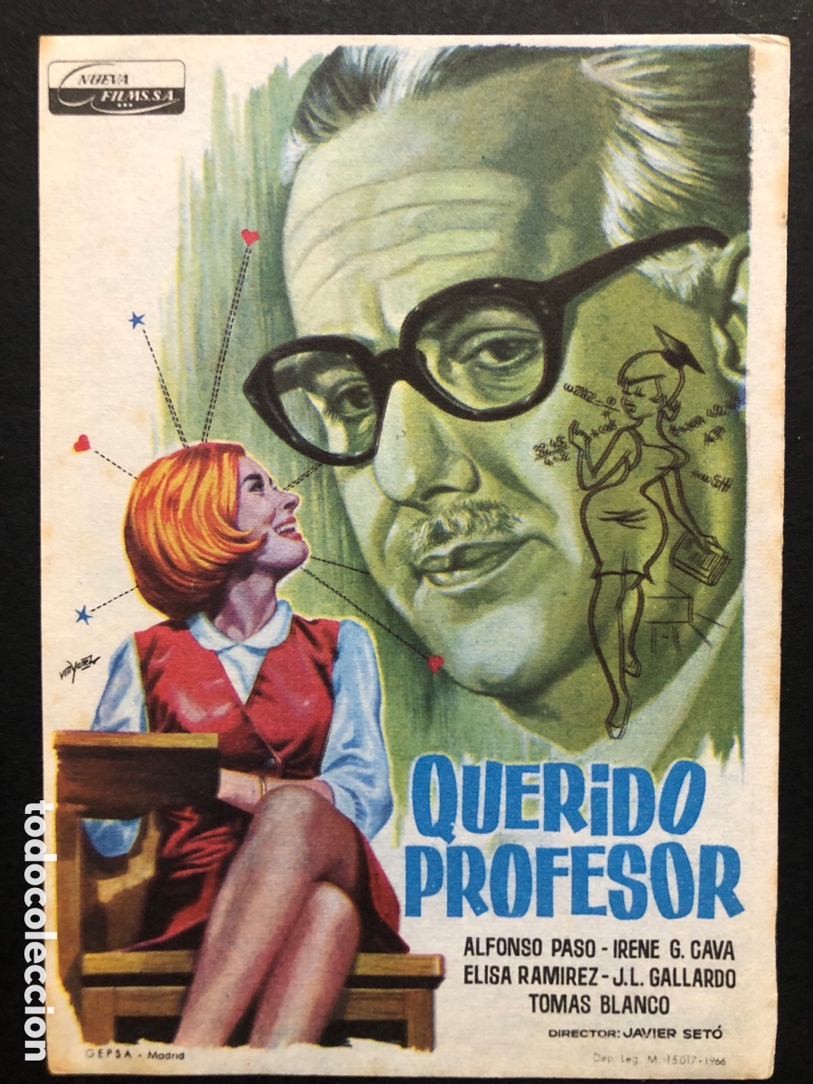 Cine: Programa querido profesor alfonso paso irene Guti&eacute;rrez caba A9 - Foto 1
