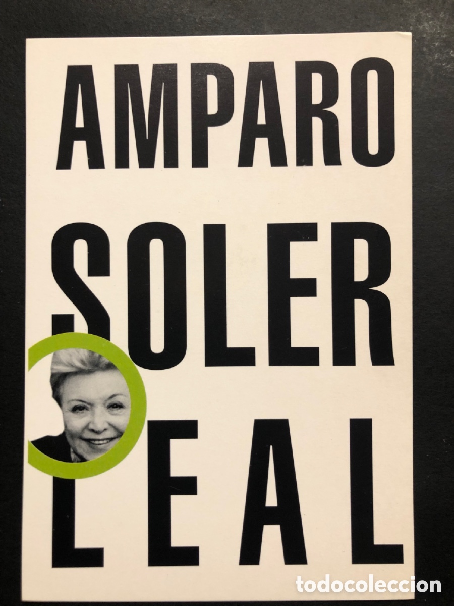 Folhetos de m&atilde;o de filmes antigos de cinema: Tarjeta amparo Soler leal XX mostra de cine valencia A9