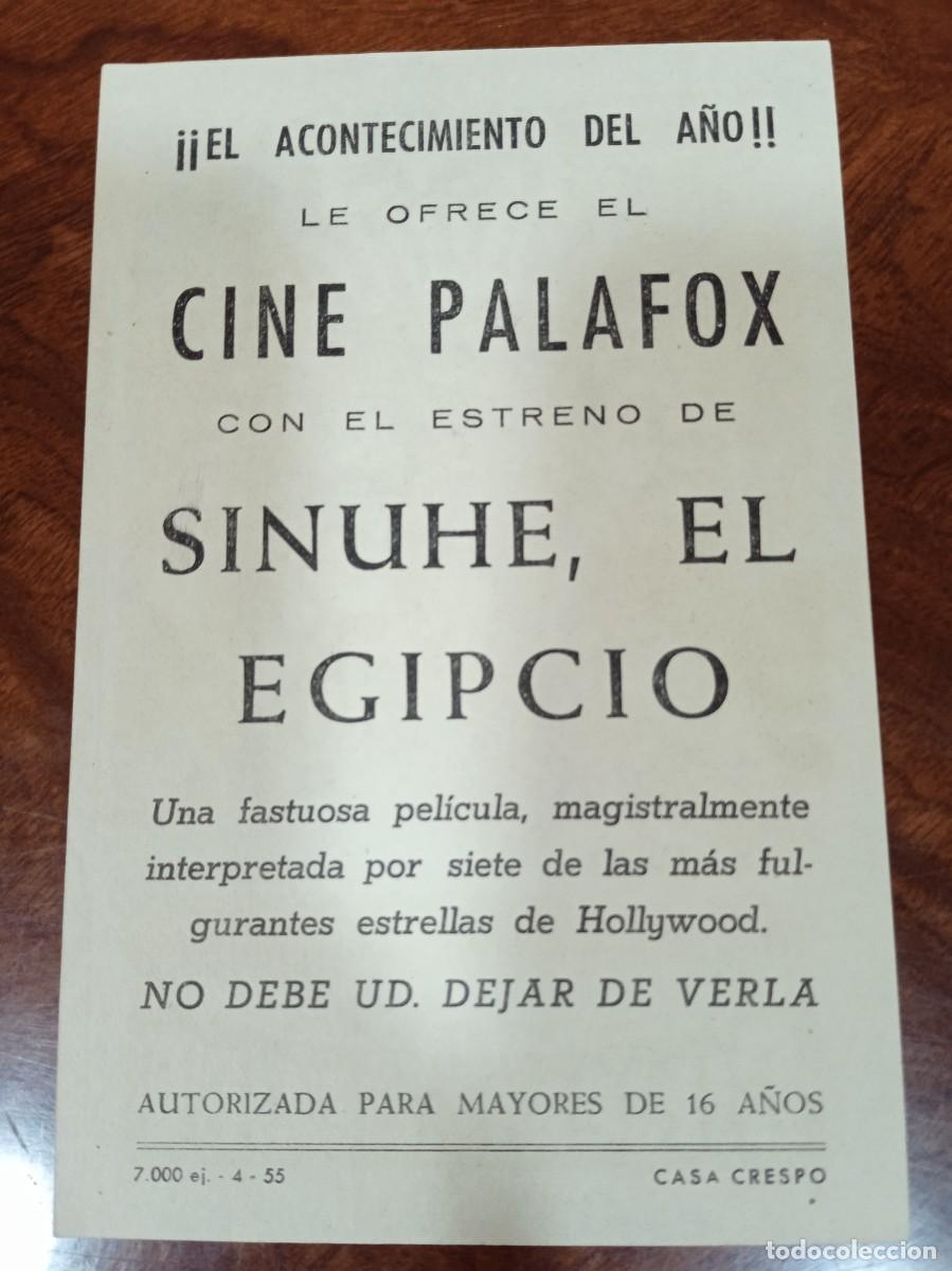 Cine: TAMMY-- PROGRAMA DE CINE--SINUHE EL EGIPCIO C.T. - Foto 2
