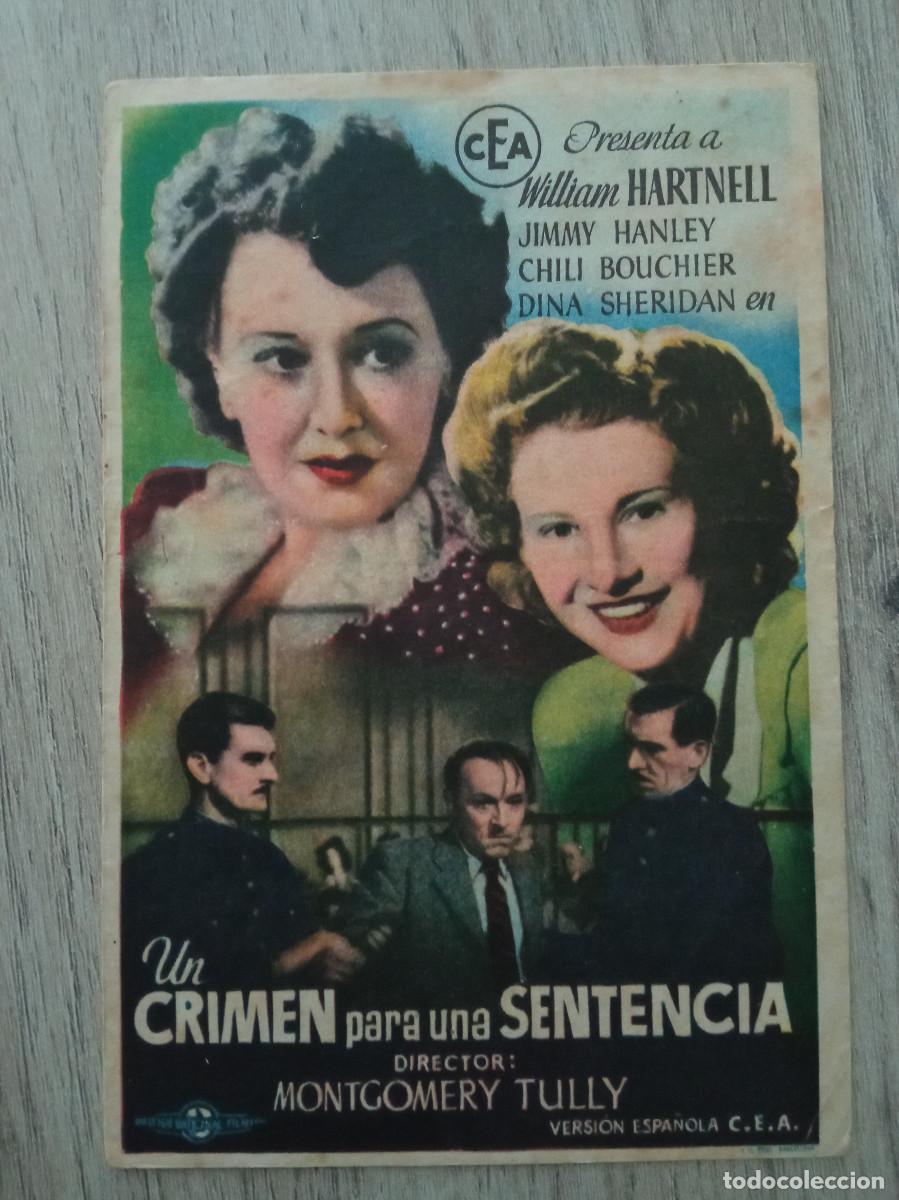 Cinema: UN CRIMEN PARA UNA SENTENCIA, CINE LA GLORIA, SEVILLA, 1948