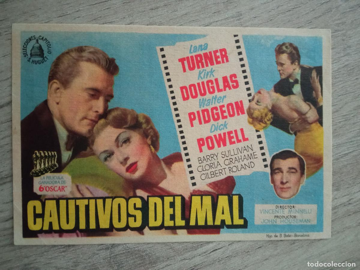Cinema: CAUTIVOS DEL MAL, LANA TURNER, KIRK DOUGLAS, CINE GAY, LLIN&Aacute;S, L&Eacute;RIDA