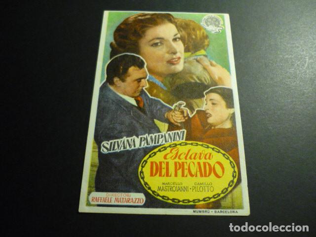 Cine: ESCLAVA DEL PECADO PROGRAMA DE CINE DE LA PLAZA NOVES - Foto 1