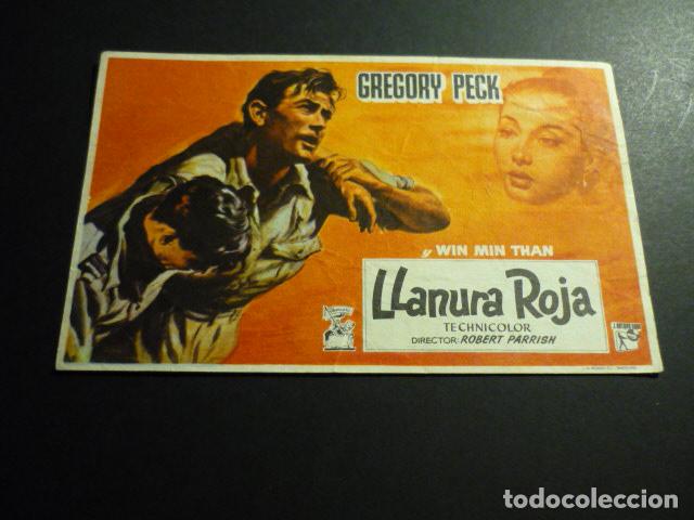 Cine: LLANURA ROJA PROGRAMA DE CINE CON PUBLICIDAD CINE ORIENTE TONA BARCELONA