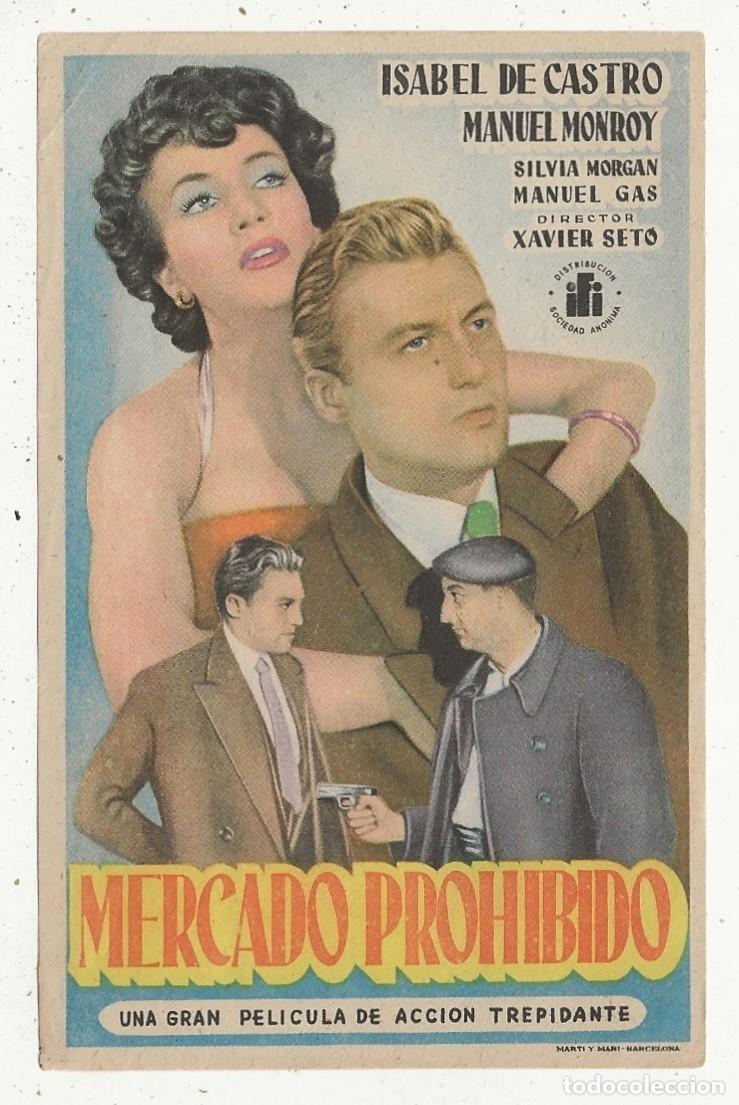 Cine: MERCADO PROHIBIDO - PROGRAMA FOLLETO DE MANO CINE - Foto 1