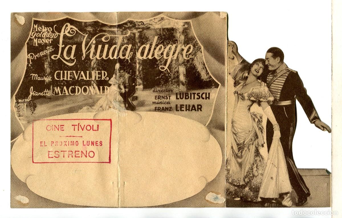 Cine: LA VIUDA ALEGRE, con Maurice Chevalier. - Foto 1