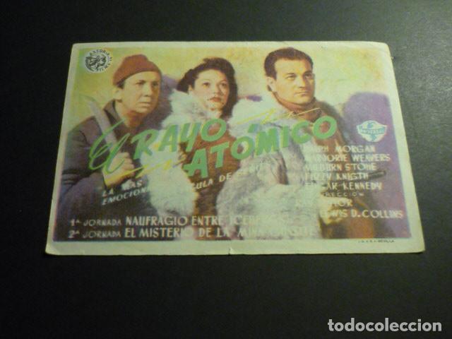 Cine: EL RAYO ATOMICO PROGRAMA DE CINE CON PUBLICIDAD CINEMA DAIMIEL - Foto 1