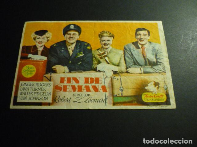Cine: FIN DE SEMANA PROGRAMA DE CINE CON PUBLICIDAD CINE PROGRESO PUERTO REAL CADIZ - Foto 1