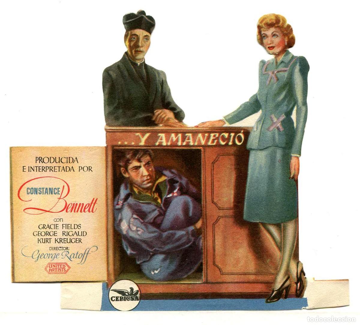 Cine: Y AMANECI&Oacute;, con Constance Bennett.