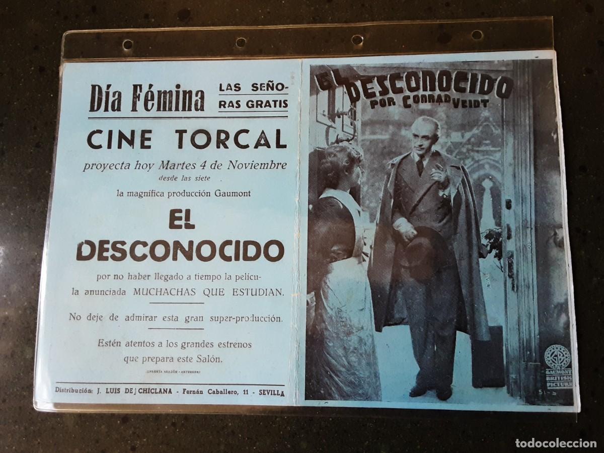 Cine: El desconocido, Conrad Veidt, programa doble 1939 - Foto 1