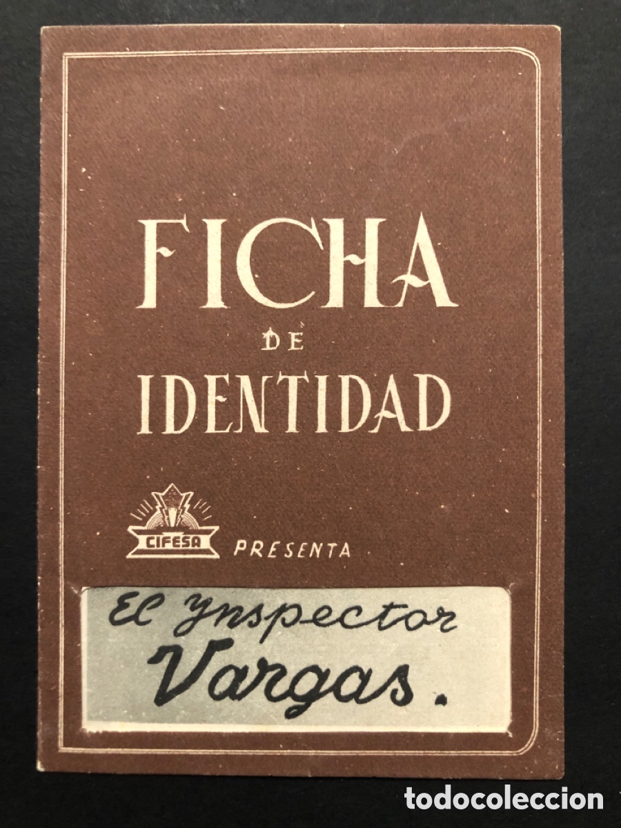 Folhetos de m&atilde;o de filmes antigos de cinema: Programa troquelado el inspector vargas luis hurtado con publicidad ideal cinema alicante A9