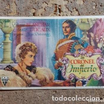 Cine: FOLLETO DE MANO DE LA PEL&Iacute;CULA UN CORONEL DEL IMPERIO CON PUBLICIDAD