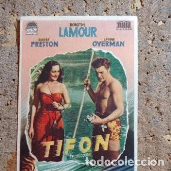 Cine: FOLLETO DE MANO DE LA PEL&Iacute;CULA TOFON CON PUBLICIDAD