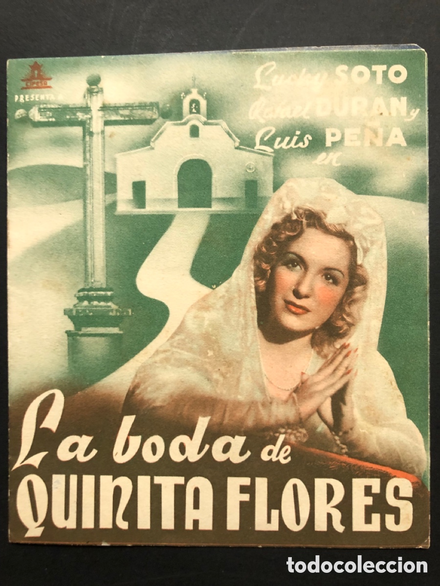 Kino: Programa la boda de quinita flores luchy soto con publicidad gran teatro alcira A9