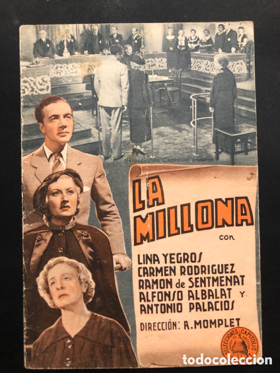 Kino: Programa la millona lina yegros con publicidad cine capitol valencia A9