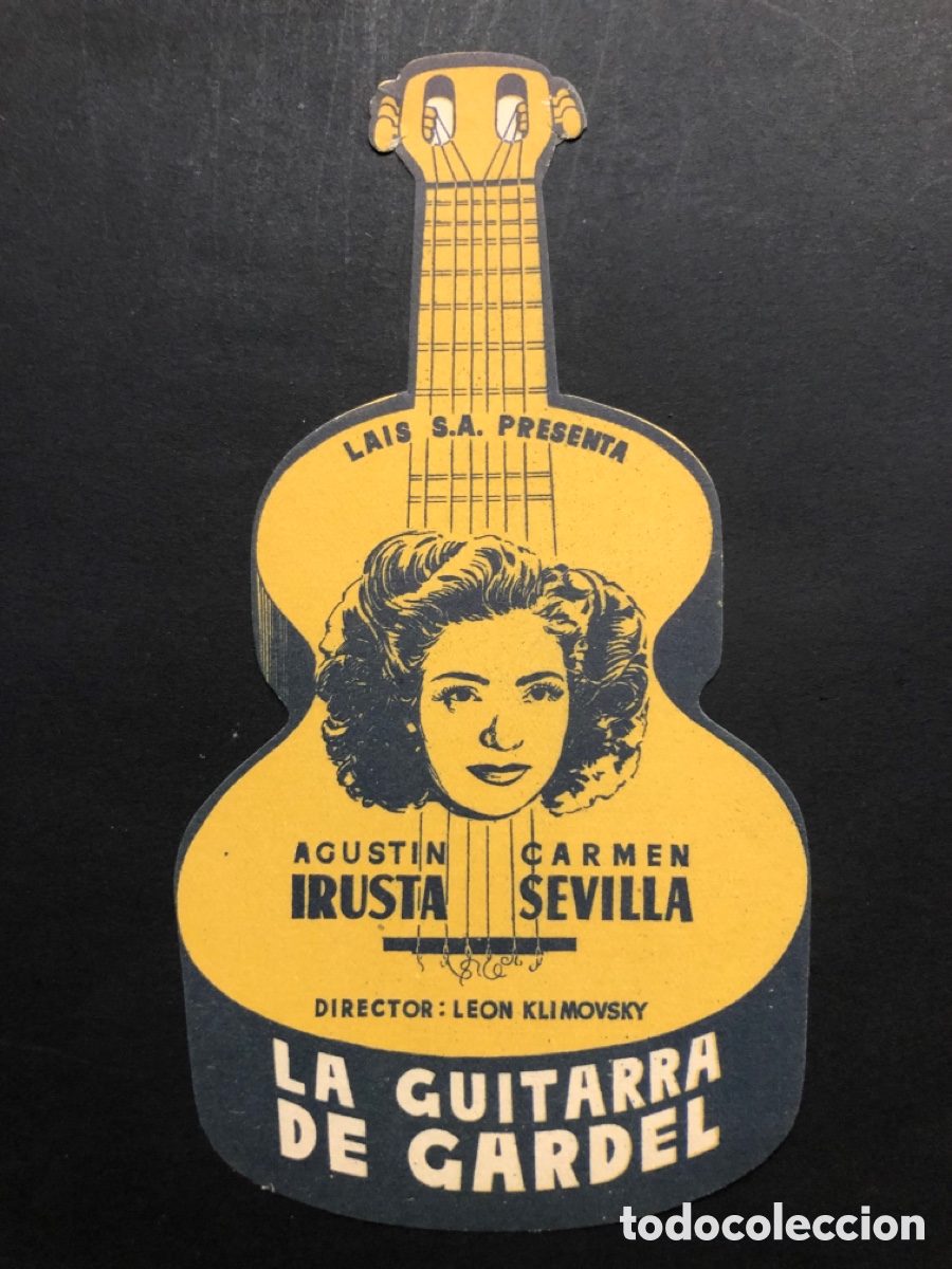 Cine: Programa troquelado la guitarra de gardel carmen sevilla A9