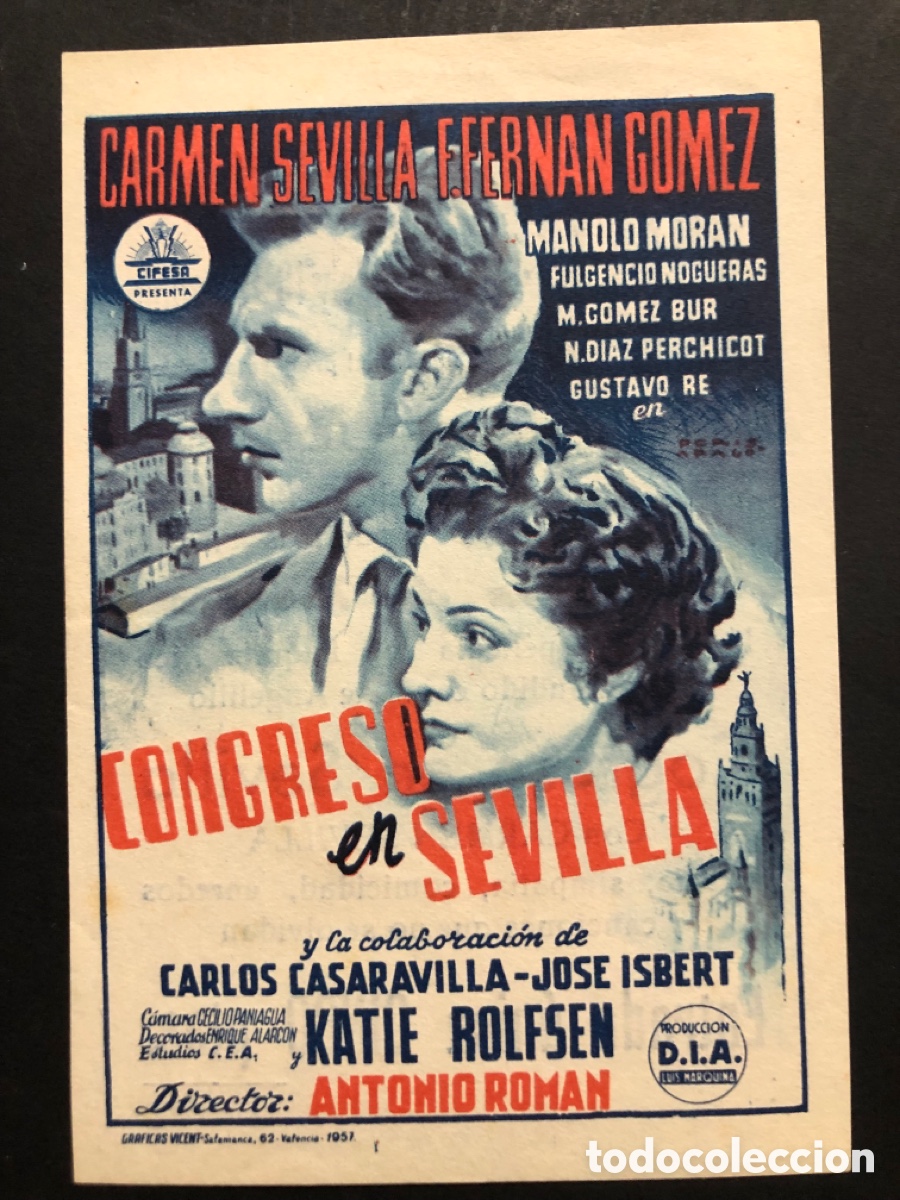 Cine: Programa congreso en sevilla carmen sevilla con publicidad teatro principal A9
