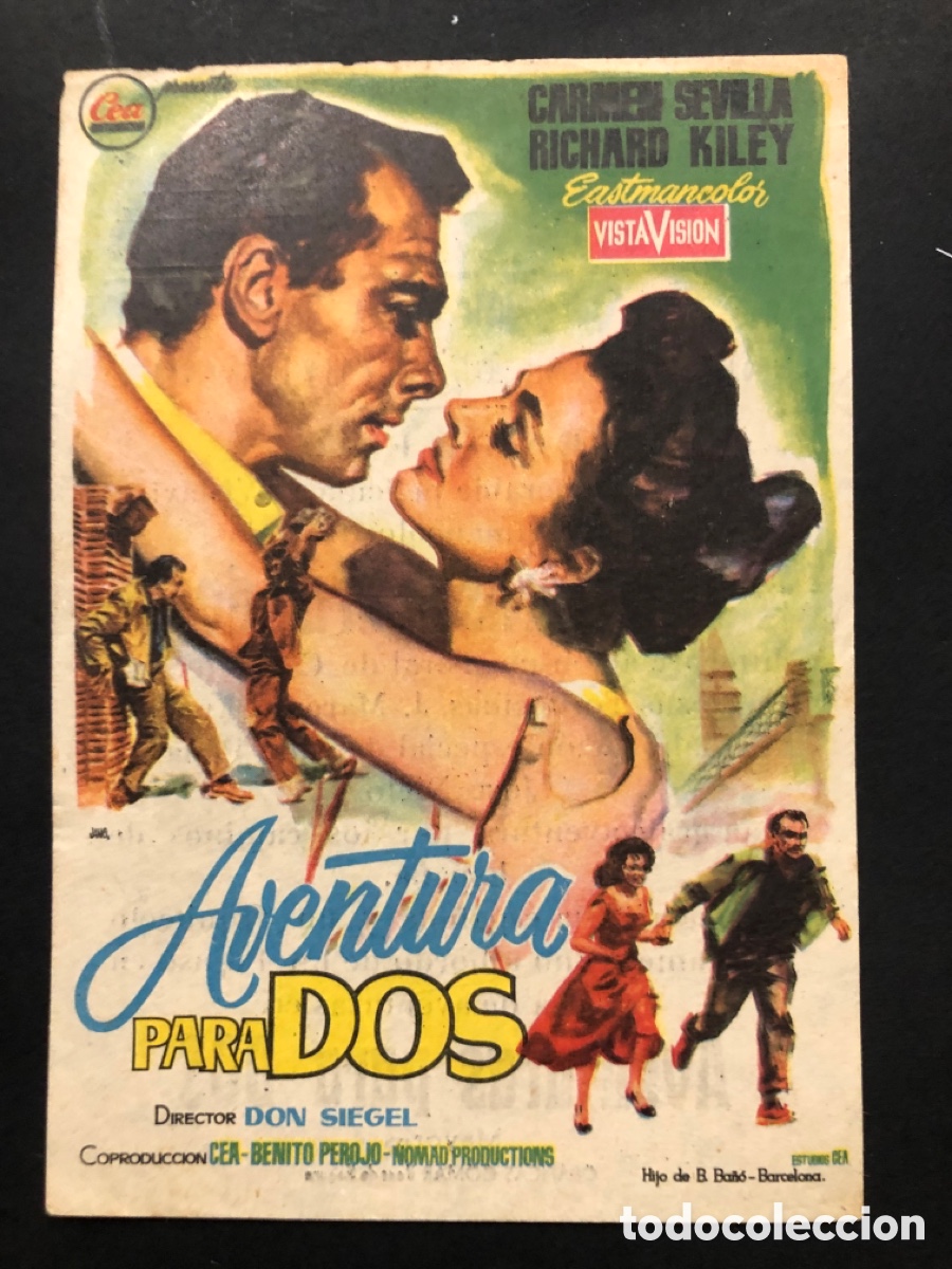 Cine: Programa aventura para dos carmen sevilla con publicidad cine regio Beas de segura A9