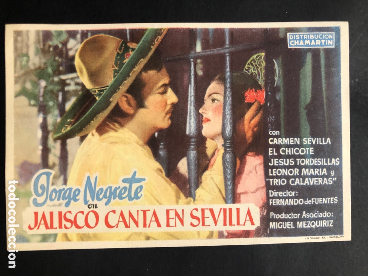 Cine: Programa jalisco canta en sevilla carmen sevilla con publicidad cine casalt vedat A9