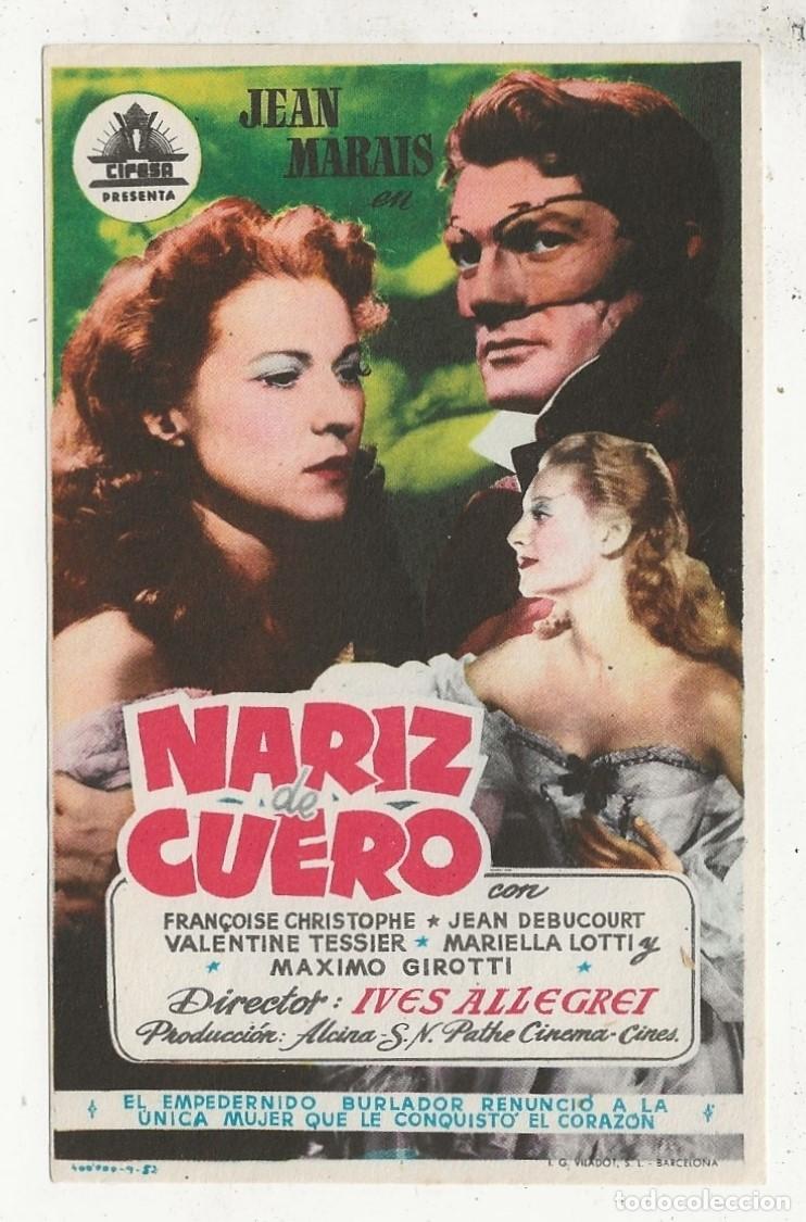 Cine: NARIZ DE CUERO - PROGRAMA FOLLETO DE MANO CINE - Foto 1