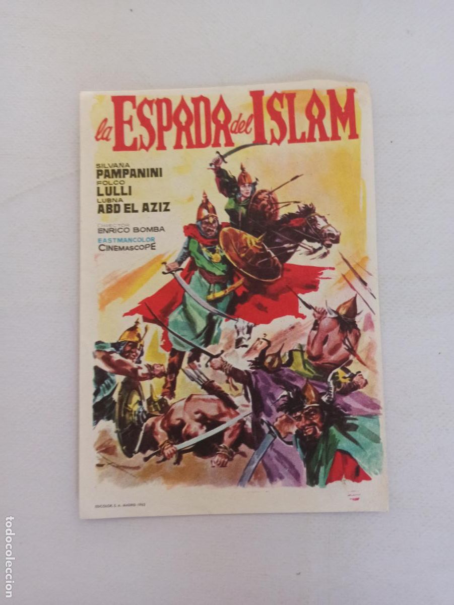 Cine: FOLLETO DE MANO - LA ESPADA DEL ISLAM (147D) - Foto 1