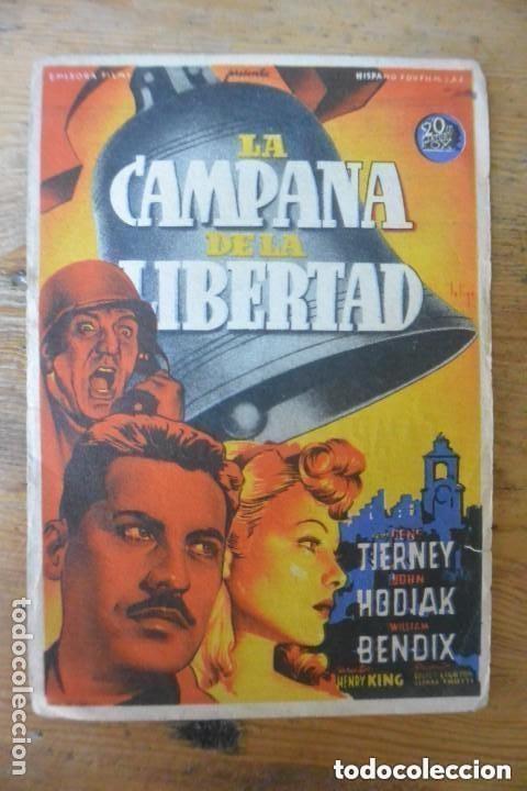  Flyers Publicitaires de films Anciens: PROGRAMA FOLLETO CINE LA CAMPANA DE LA LIBERTAD PUBLICIDAD PLAZA TOROS ALGECIRAS