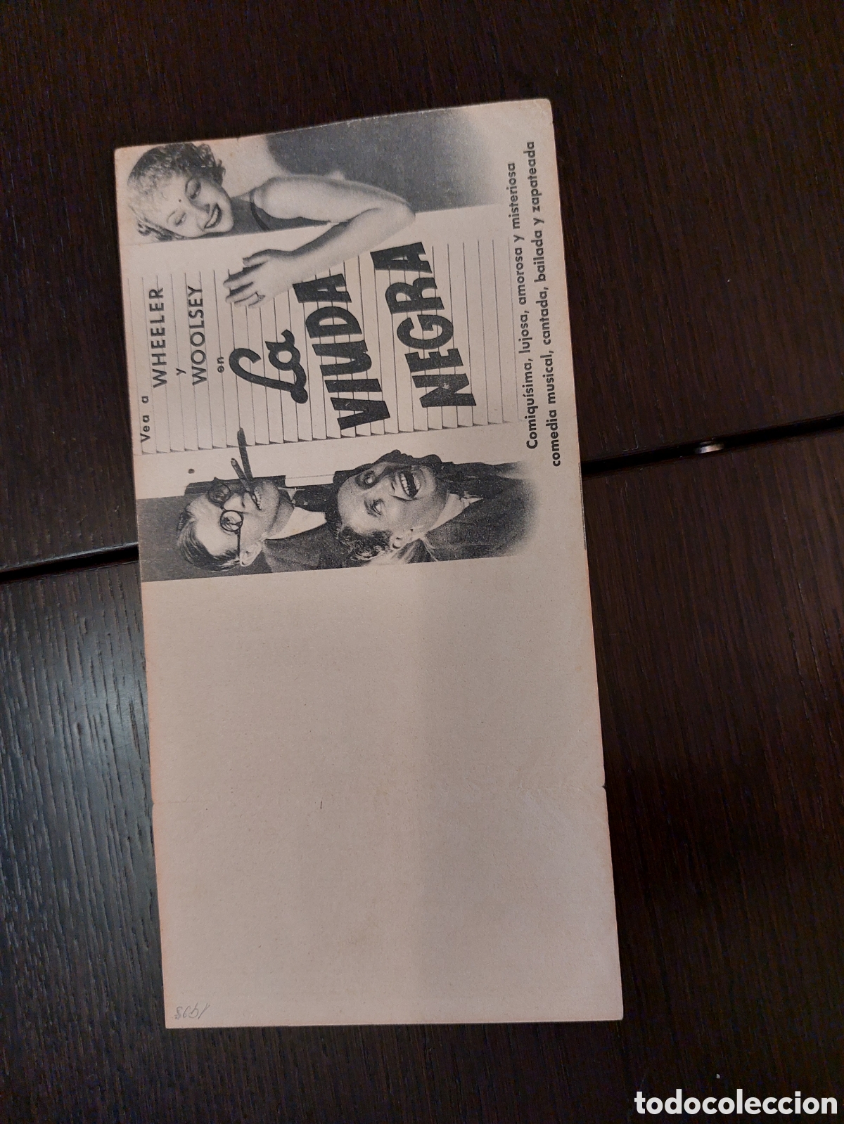 Cine: Programa doble La Viuda Negra con Wheeler y Woosley, sin publicidad. - Foto 2