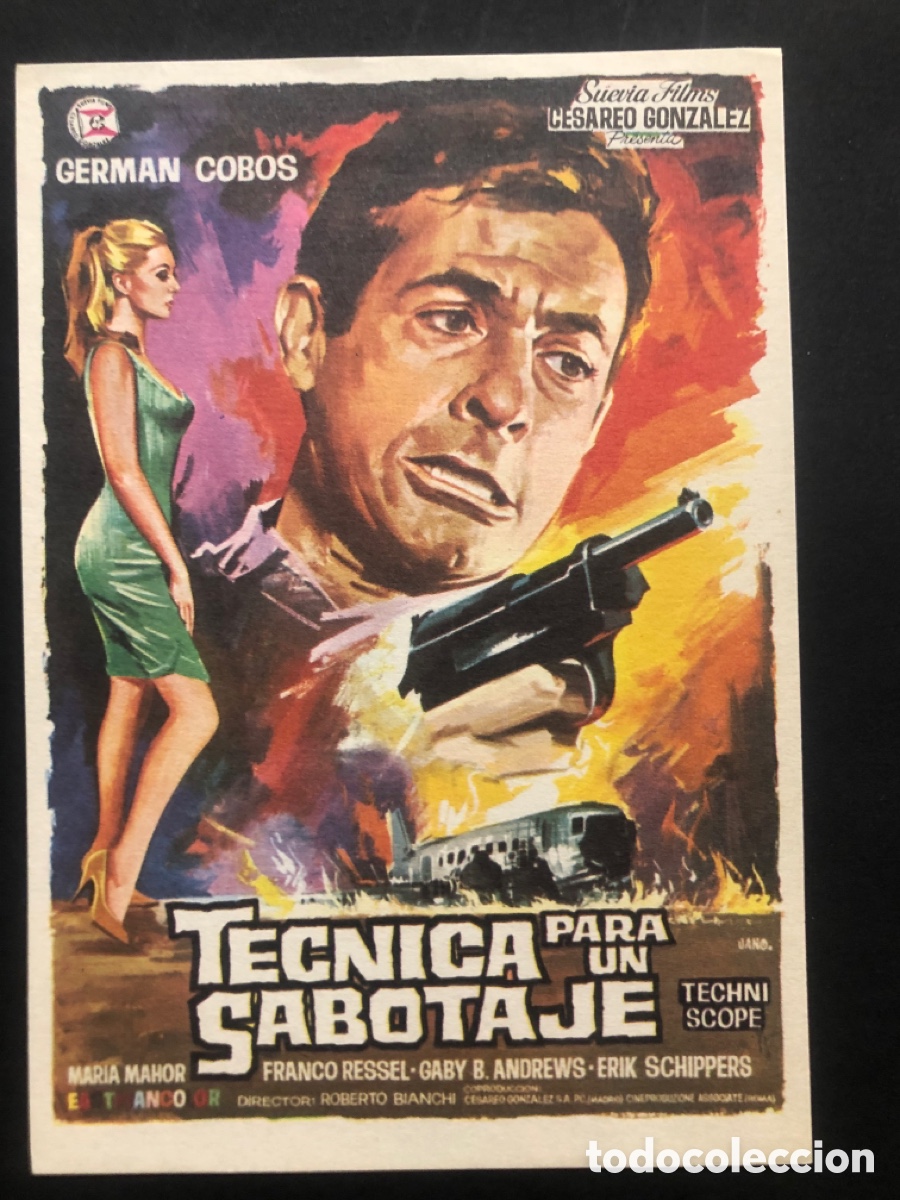 Cine: Programa t&eacute;cnica para un sabotaje German cobos A9 - Foto 1