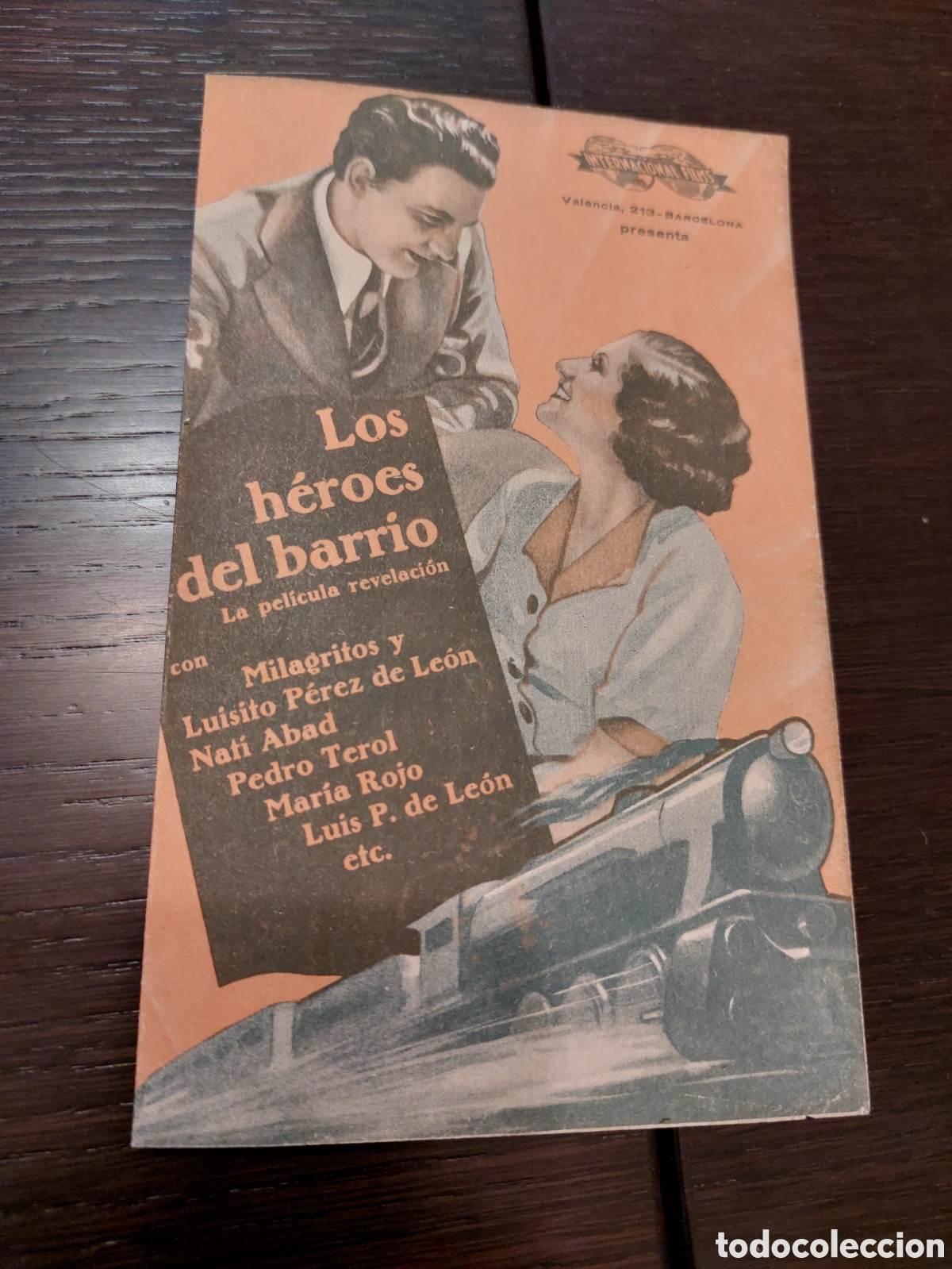  Foglietti di film di film antichi di cinema: Programa doble Los h&eacute;roes del barrio con Milagritos , publicidad Teatro Principal.