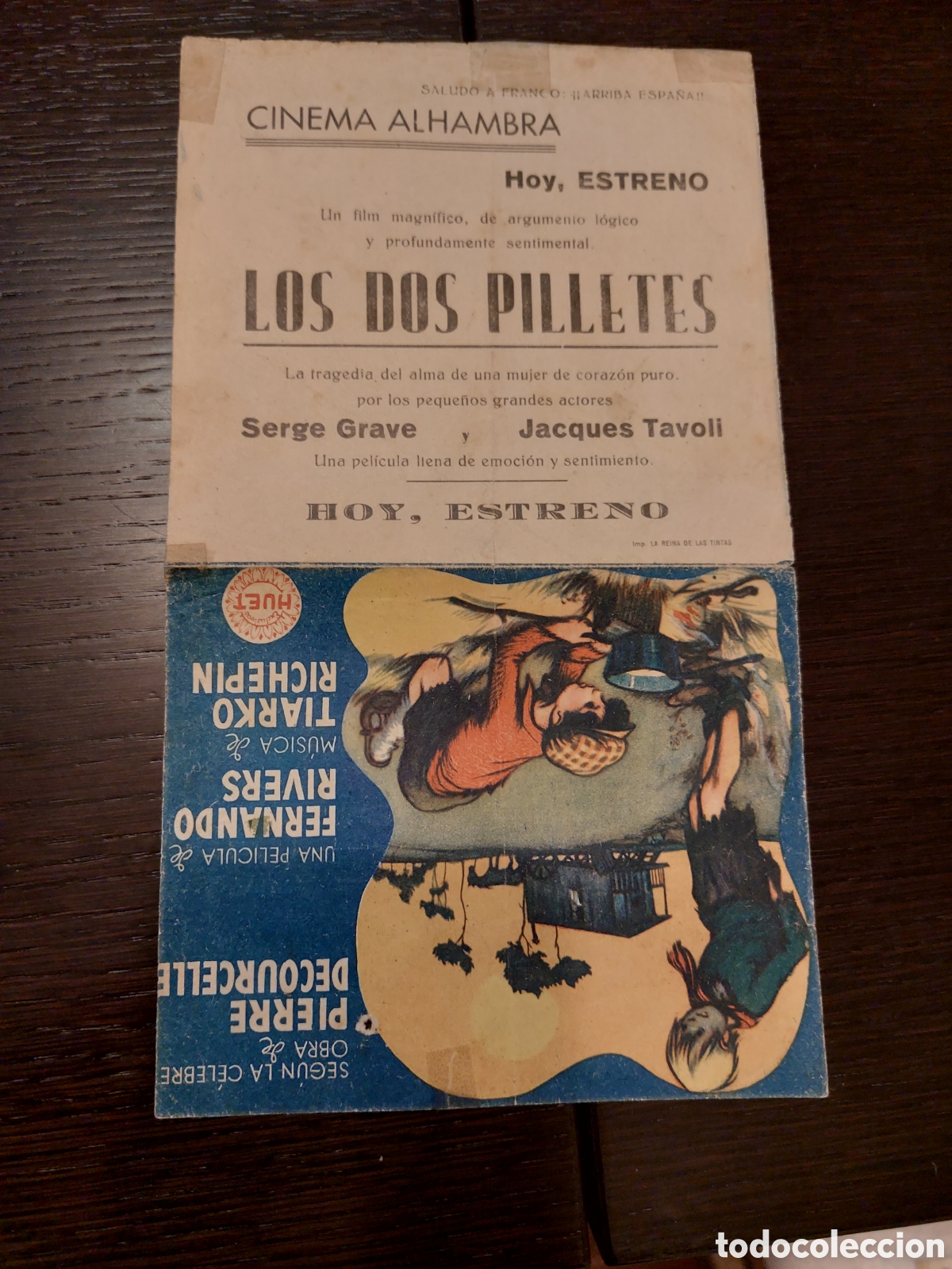 Cine: Programa doble Los dos pilletes, publicidad Cinema Alhambra. - Foto 5