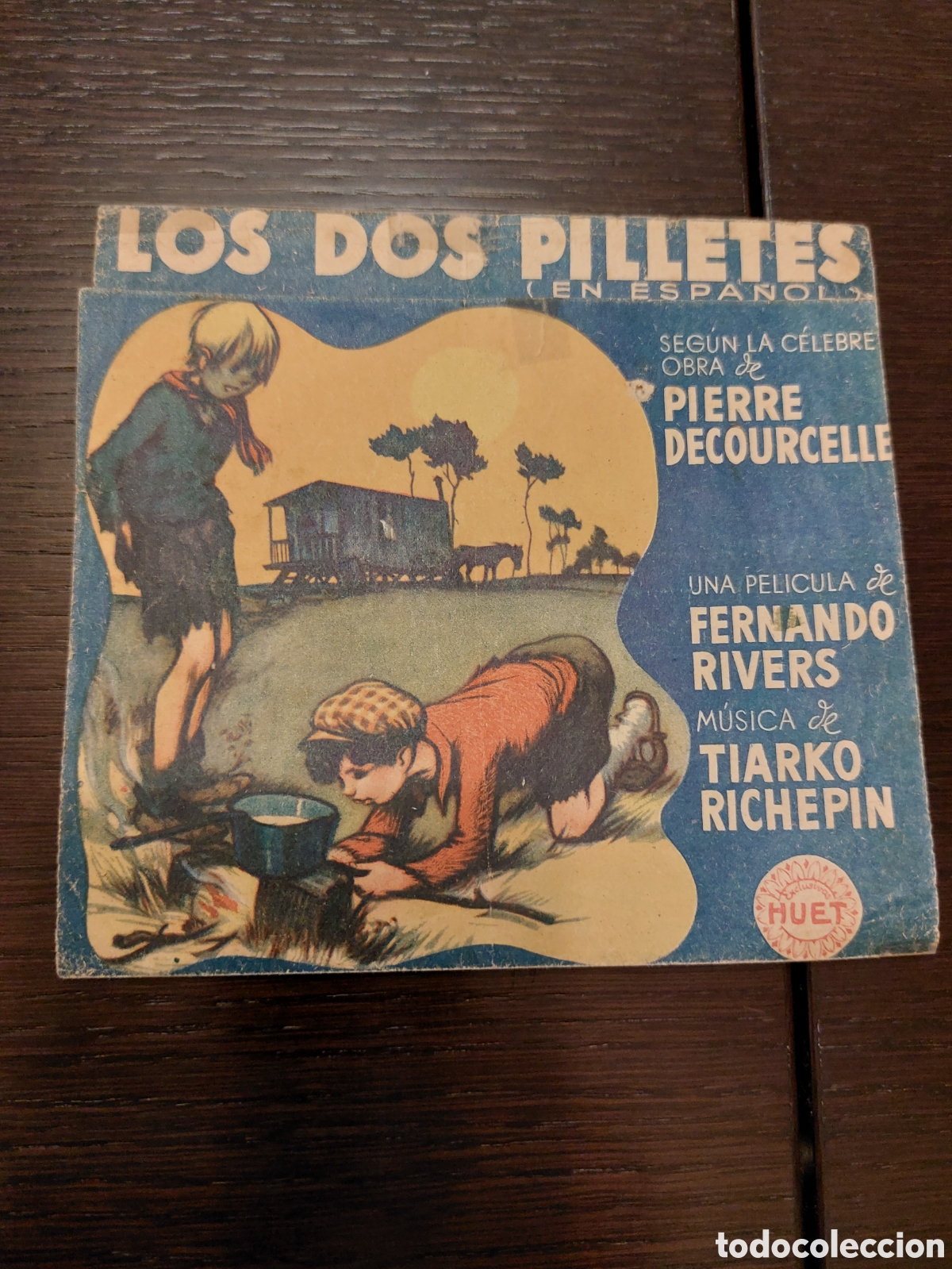  Foglietti di film di film antichi di cinema: Programa doble Los dos pilletes, publicidad Cinema Alhambra.