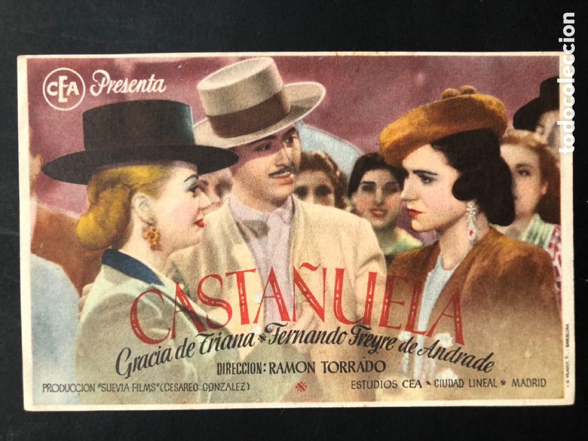 Cinema: Programa casta&ntilde;uela Gracia de triana con publicidad cine alkazar malaga A9