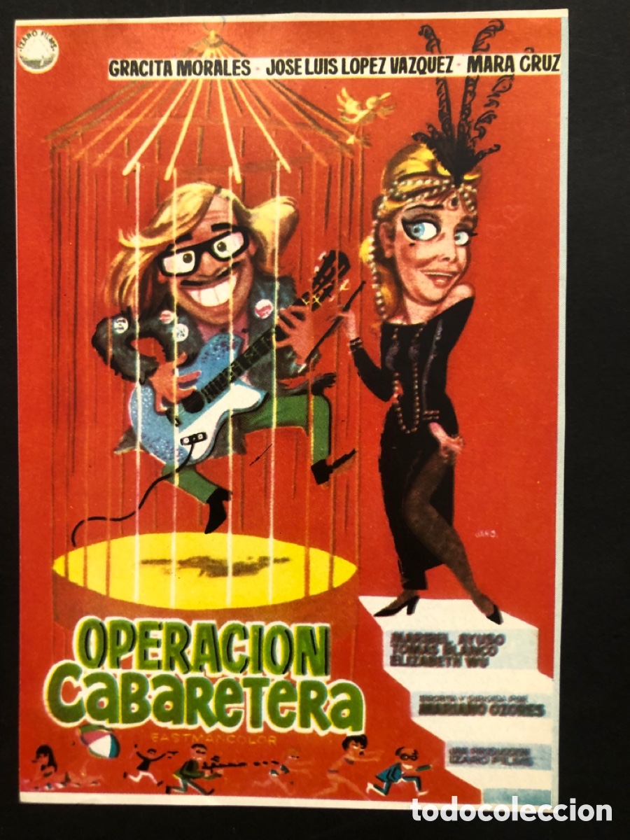 Cinema: Programa operaci&oacute;n cabaretera gracita morales con publicidad Iris films valencia A9