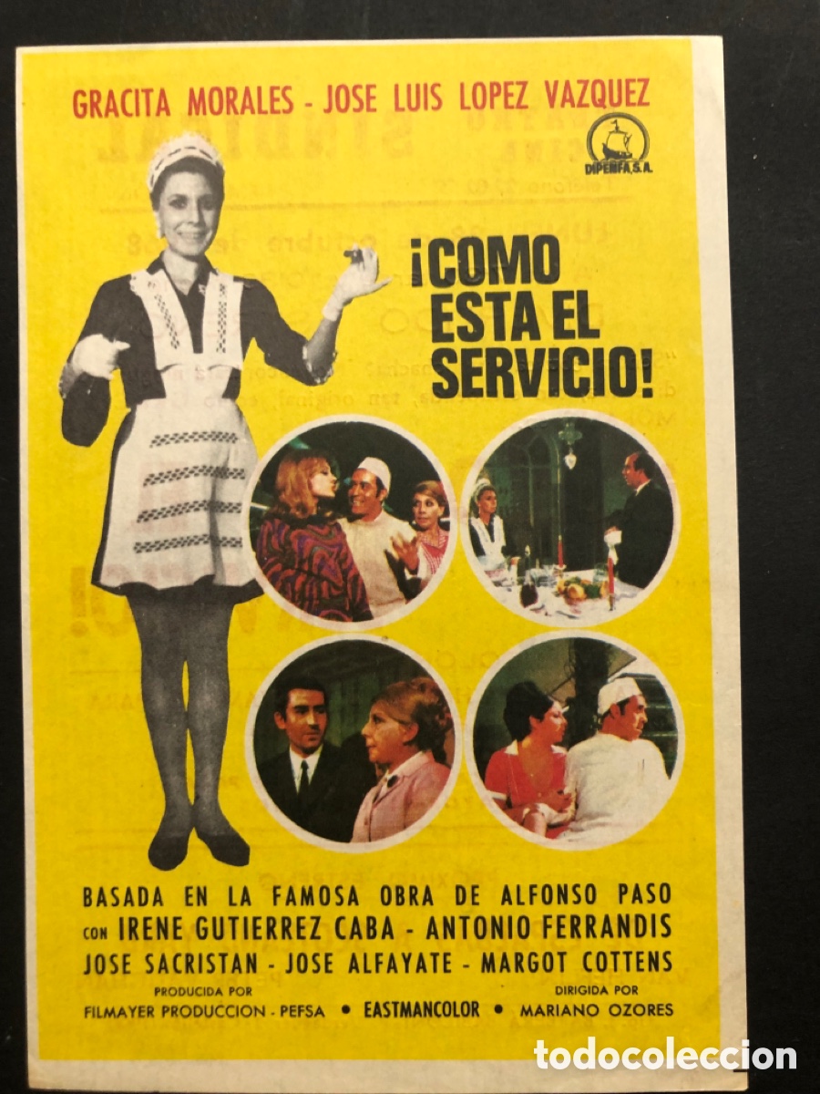 Cinema: Programa como est&aacute; el servicio gracita morales con publicidad teatro cine sindical castellon A9
