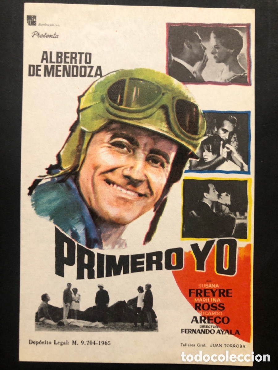 Folhetos de m&atilde;o de filmes antigos de cinema: Programa primero yo Alberto de Mendoza A9