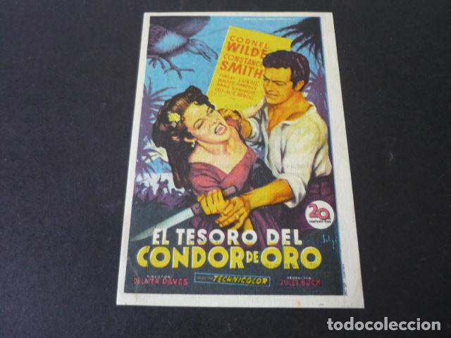 Kino: EL TESORO DEL CONDOR DE ORO PROGRAMA DE CINE CON PUBLICIDAD CINE TEATRO ARANGO GIJON