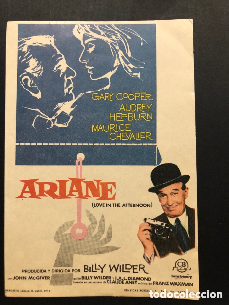 Cine: Programa ariane Gary Cooper audrey hepburn A10 - Foto 1