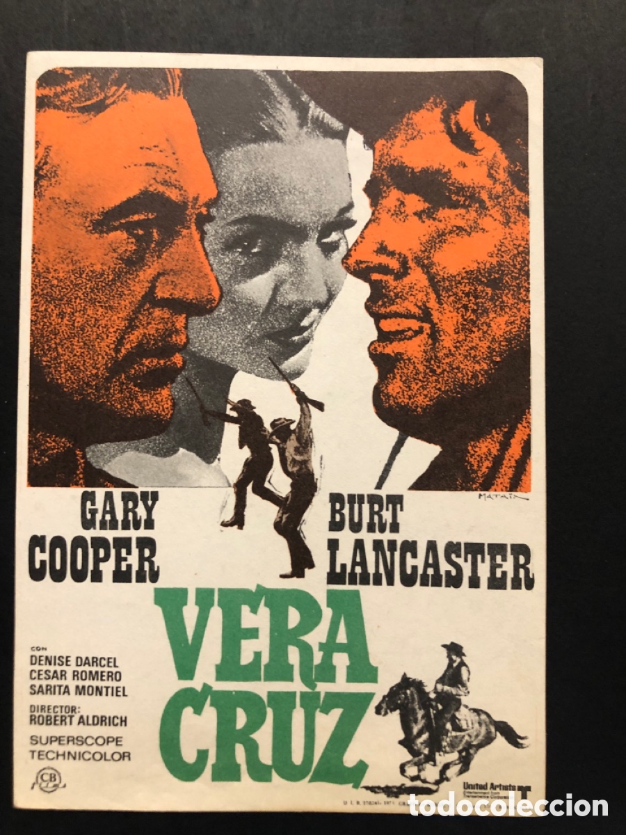 Cine: Programa vera Cruz Gary Cooper sara Montiel A10 - Foto 1