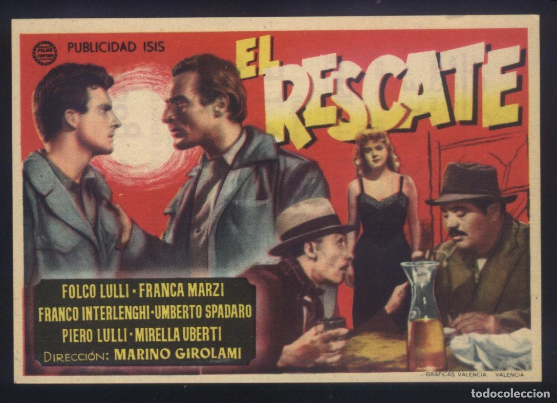 Folhetos de m&atilde;o de filmes antigos de cinema: Q-11249- El rescate (Riscatto) (CINE VICTORIA) Folco Lulli - Franca Marzi - Franco Interlenghi