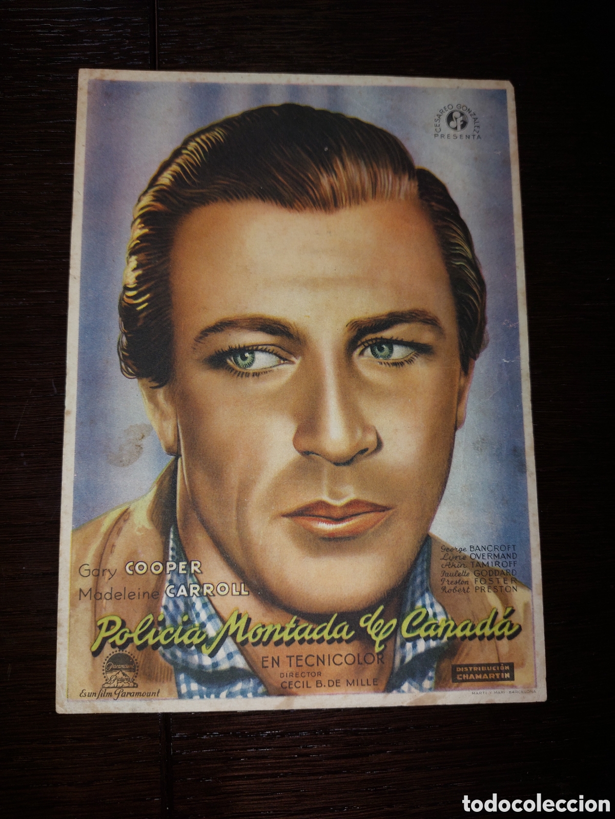 Cine: Programa grande Polic&iacute;a montada del Canada con Gary Cooper , Coliseo Castilla - Foto 1
