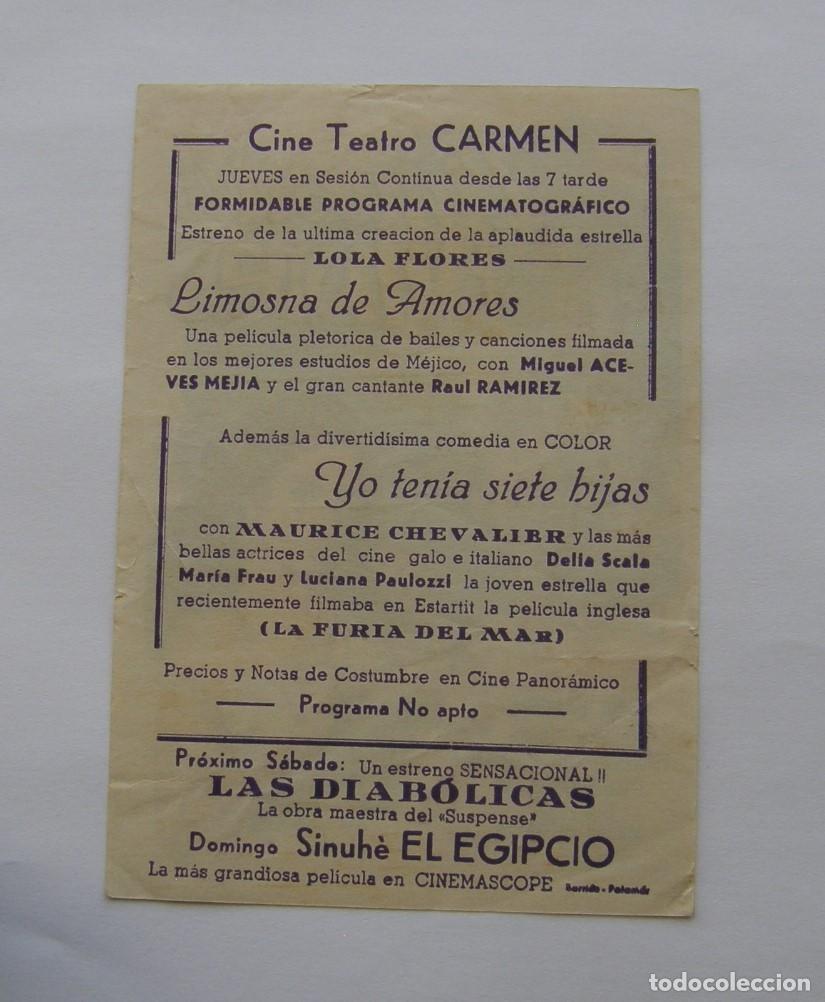 Cine: PROGRAMA DE CINE LIMOSNA DE AMORES - Foto 2
