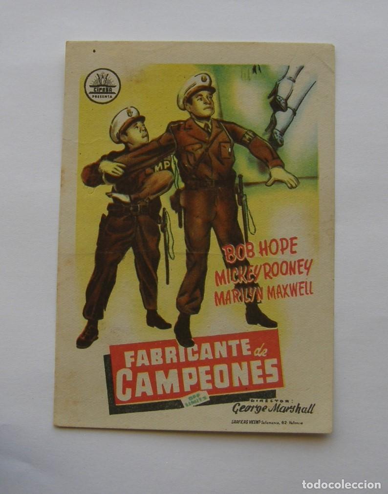 Cine: PROGRAMA DE CINE FABRICANTE DE CAMPEONES - Foto 1