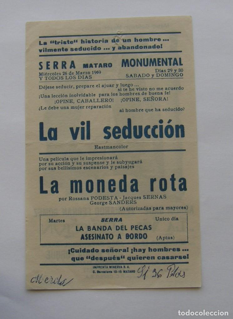 Cine: PROGRAMA DE CINE LA VIL SEDUCCION - Foto 2