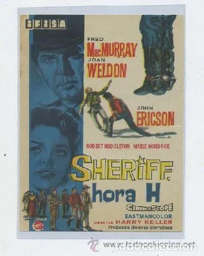 Cine: PROGRAMA DE CINE: SHERIFF, HORA H PC-7547 ,3 - Foto 1