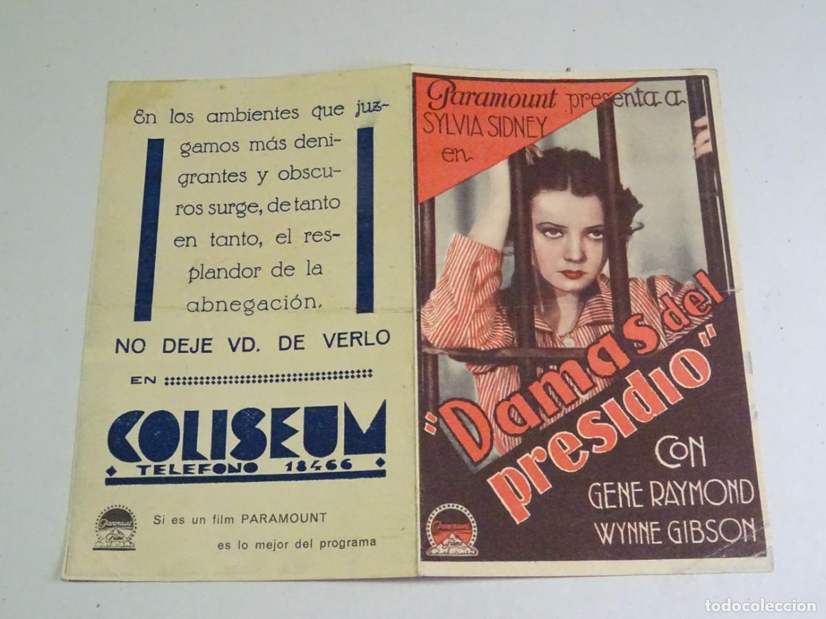 Cine: PROGRAMA DE CINE - DAMAS DEL PRESIDIO - SYLVIA SIDNEY - Foto 1