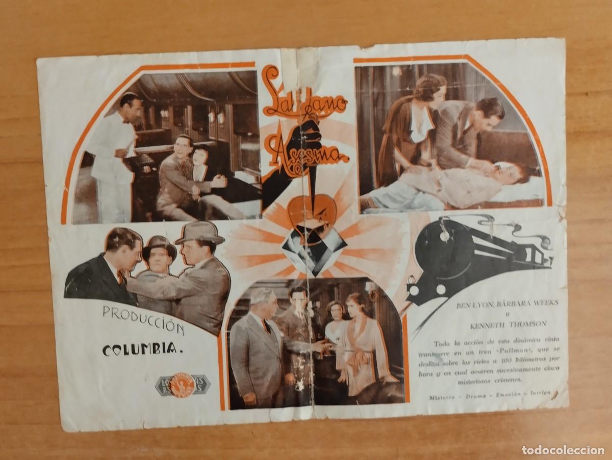 Cine: UNIV-PROGRAMA DE CINE DE LA PELICULA-- LA MANO ASESINA